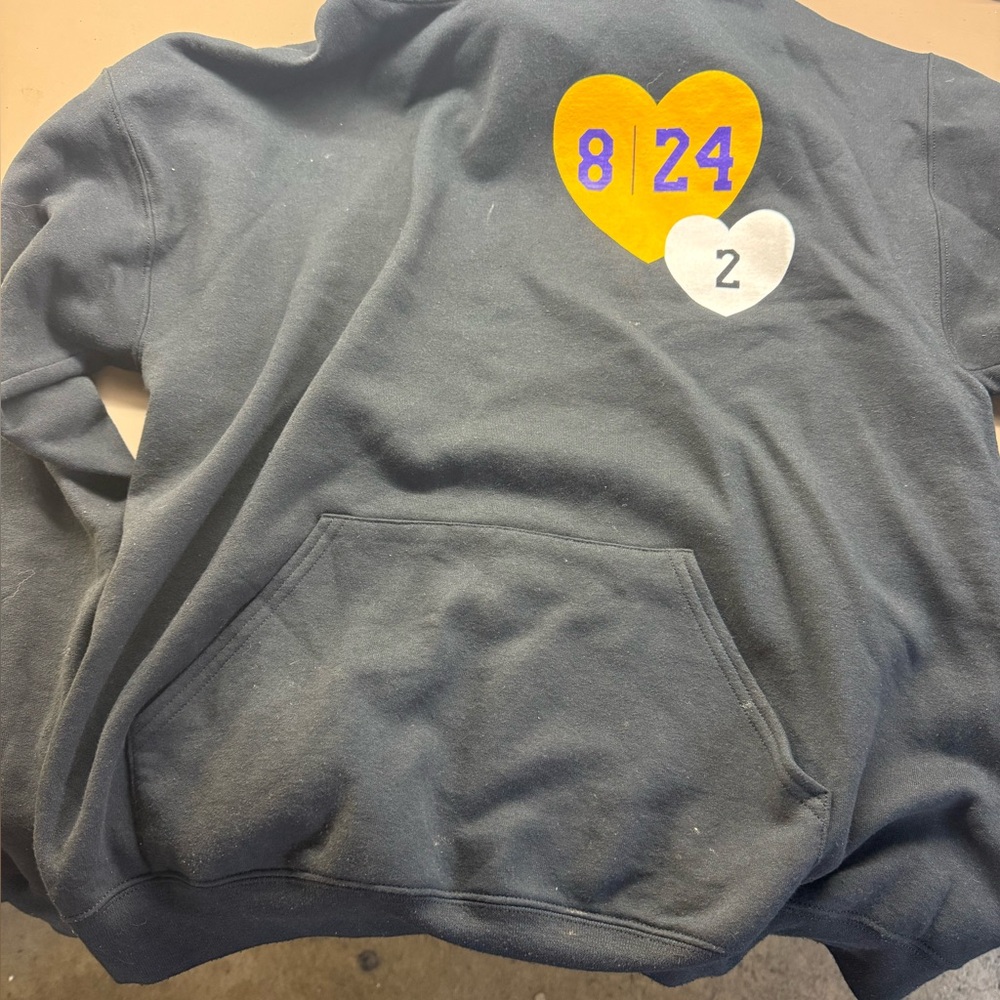 New w/Tags Sloan Bennett Kobe Bryant 8 | 24 x 2 Gigi Tribute Black Hoodie S or M